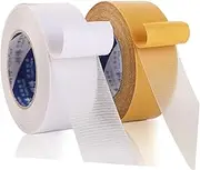 PLAFOPE Strong Adhesive Carpet Floor Tape DIY Double-Sided Duct Tape Heat Resistant for Carpet Seams Sealing Random Color