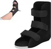 [Generic] Short Air Cam Walker Fracture Walking Boot Low Top Ankle Fracture Orthopedic Braces Thong Fixed Post Op Shoe with Adjustable Strap for Foot Injuries Stable Ankle Joints Recovery Pain Relief (M)