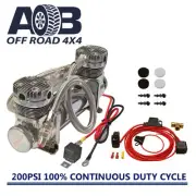 12V AOB double ended Steel Air compressor Car Tyre Deflator Inflator Electric