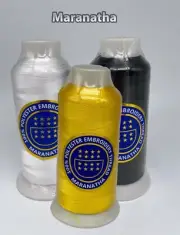 3 cones Embroidery machine polyester thread 5000 yds for tajima brother