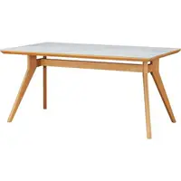 在飛比找樂天市場購物網優惠-◎岩板 陶板餐桌 CERAL 木腳款 150 MATWH/N