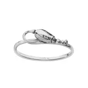 Georg Jensen Silver Napkin Ring, Closed - Blossom/ Magnolia - NEW