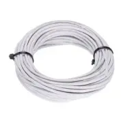 UL1007 18AWG Gauge Stranded Hook-Up Wire PVC Tinned Copper Wire 7.5m/25ft White