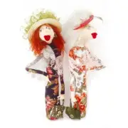 Cloth Art Doll Pattern "Leonora and Lily" by Jill Maas