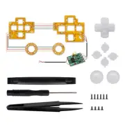 LED PCB Board D-pad Thumbsticks Tweezers Face Buttons Kit For PS4 Controller d