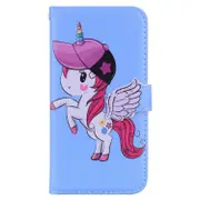 Unicorn Pattern Horizontal Flip Leather Case For Iphone Xs Max With Holder and Mirror and Card Slot and Wallet and Lanyard