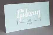 PRE CUT GIBSON WHITE WATER SLIDE DECAL for GUITAR HEADSTOCK