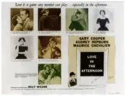 Love In The Afternoon poster Audrey Hepburn Gary Cooper Audrey- Old Photo 1