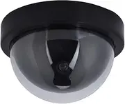 Dummy Fake Dome Surveillance Security Camera, Simulated Decoy with LED Light, Waterproof, Fit for Indoor Outdoor Security