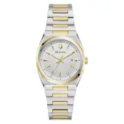 Bulova Two Tone Stainless Steel Quartz Ladies Watch 98L323 NEW W TAGS MSRP $395