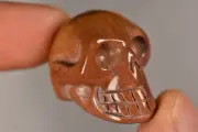 *MOOKAITE* Skull 3cm 18g Carving Australian Natural Healing Crystal, Strength
