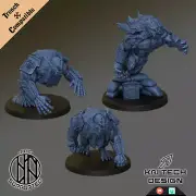 Trench Crusade proxy Sultanate Lion With trench style basaes x3 - KaiTech Design