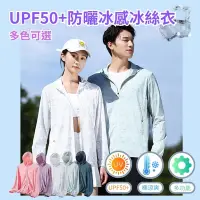 在飛比找Yahoo奇摩購物中心優惠-UPF50+防曬冰感冰涼衣 - 男款(防曬涼感衣 薄長袖外套