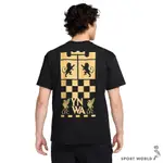 NIKE 短袖上衣 男裝 純棉 LEBRON 黑金【運動世界】FQ4907-010