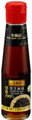 Lee Kum Kee 100% Pure Black Sesame Oil 7 oz (207 ML)~12/2025