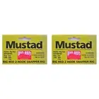 2x Mustad Big Red Snapper Chemical Sharp Rig 2 Hook Set Up X 3 Rigs