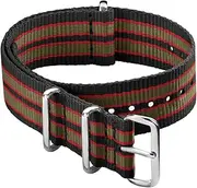 [Archer Watch Straps] Classic Military Style Nylon Watch Strap - Choice of Color and Size (18mm, 20mm, 22mm, 24mm)