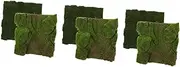 BESTOYARD 3sets Handmade Moss Carpet Artificial Turf Rug for Micro-Landscape Decorative Moss Mat 2pcs*3