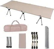Outdoor Ultralight Portable Folding Sleeping Bed Office Siesta Noon Break Bed Aluminum Alloy Rod Oxford Cloth Camping Hiking Sleeping Bed/1622