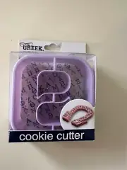 Live Greek-Greek Alphabet Cookie Cutter "THETA" Sorority, Fraternity, Students