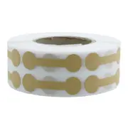 Portable Blank Paper Jewelry Price Tag Brown Dumbell Tag Rectangle Self-Sticker Label Tool Ring Bracelet Jewelry Tags 500pcs