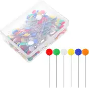 Quilting Pins 200Pcs Flat Head Decorative Sewing Pins/Long Straight Pins/Flower