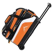 GoHimal Double Roller 2 Ball Bowling Bag with Separate Shoe Compartment