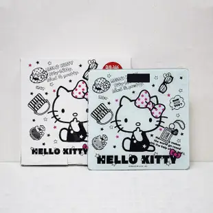 【百科良品】Hello Kitty凱蒂貓 數位電子體重計 體重機 電子秤-黑白時尚/粉色甜心(正版授權)