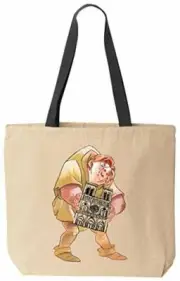 Hunchback of Notre Dame Crying Quasimodo Holding Cathedral Canvas Tote Bag