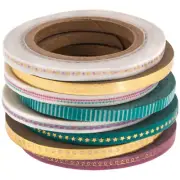 8 Rolls Patterned Super SLIM Washi Decorative Tape Papercraft Journal Craft