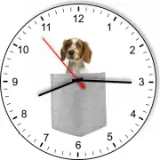 Welsh Springer Spaniel In Your Pocket Dog kitchen living room Wall Clock