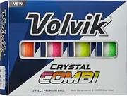 [Volvik] Crystal Combi Golf Balls (One Dozen)