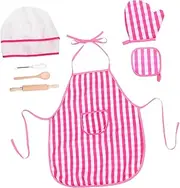 MOLUCKFU 1 Set Set Chef Set Aprons for Cooking Cooking Tools Apron Apron for Kitchen Tools Apron for Baking Utensil Cloth Pink