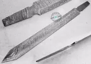 24.00" Custom Hand made Beautiful Damascus Steel Sword Blank Blade Knife (966)
