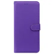 MCC Folio Case iPhone XR Leather Cover Photo Apple iPhoneXR [Dark Purple]