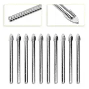 6mm Tip Glass Tile Drill Bits Tungsten Carbide Head 10pcs Set Easy to Use