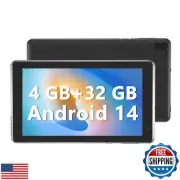 YQSAVIOR 7 inch Tablet 4GB RAM 32GB ROM Quad-Core Processor Android 14 Tablet