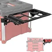 Upgrade Folding Packout Mount Compatible with Milwaukee Packout Toolbox,Side Storage for Your Packout System