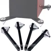 4pcs 39mm Aluminium Speaker Spike Pad Shock Absorbing Isolation Stand Feet Nail