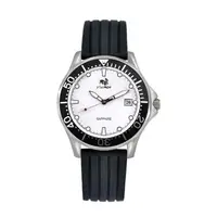 在飛比找PChome24h購物優惠-FLUNGO佛朗明哥英倫豪情運動機械腕錶(白)