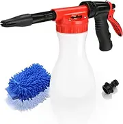 Juqiboom Car Foam Gun, Adjustable Ratio Dial Car Snow Soap Gun Fit Low Water Pressure Universal Standard Garden Hose, Blaster Car Washer Sprayer for Home Garden Use