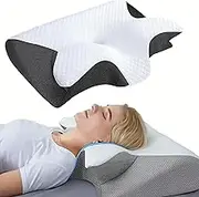Slumber Sleep Pillow, Ergonomic Pillow Side Sleeper HIPS, Sleep Luxe Support Pillow, Dreamers Reliefpillow Side Sleeper, Premium Contour Black