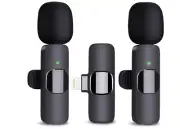 Lavalier Microphone Wireless Audio Video Recording Mini Mic For iphone lighting