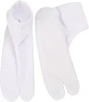[Ipetboom] Men's Japanese Tabi Socks Crew Toe Socks for Fashion Soft and Comfortable for Summer