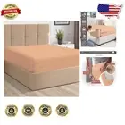 Cooling Peach Combed Cotton Fitted Sheet, 400 Thread Count, California King Size