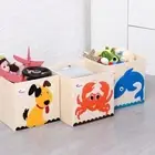 Cartoon Fabric Storage Box 3D Square Storage Box Toys Finishing Box Nursery
