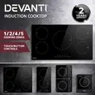 Devanti Electric Induction Cooktop 90cm 60cm 30cm Stove Cook Top Kitchen Cooker