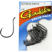 Gamakatsu Octopus Circle Fishing Hooks 25 Pack Sizes 6 to 8/0