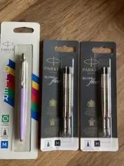 Parker Original JOTTER Ballpoint Pen(Retro Purple ),Medium Point+4 Black Refills