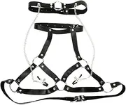 Body Harness SM Bondage Bra Restraints Nipple Clamps PU Leather Sex Toys for Women Fantasy Breast Clips Mouth Gag O Ring